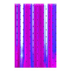 Warped Stripy Dots Shower Curtain 48  X 72  (small) 