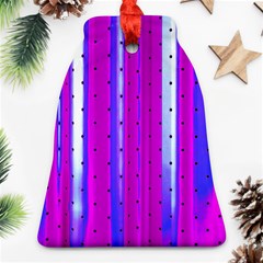 Warped Stripy Dots Ornament (bell)