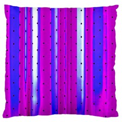 Warped Stripy Dots Large Cushion Case (one Side) by essentialimage365