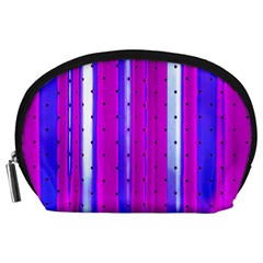 Warped Stripy Dots Accessory Pouch (large) by essentialimage365