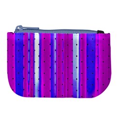 Warped Stripy Dots Large Coin Purse by essentialimage365