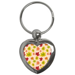 Bright Autumn Leaves Key Chain (heart) by SychEva