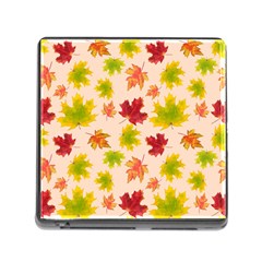 Bright Autumn Leaves Memory Card Reader (square 5 Slot) by SychEva