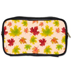 Bright Autumn Leaves Toiletries Bag (one Side) by SychEva