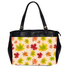 Bright Autumn Leaves Oversize Office Handbag (2 Sides) by SychEva