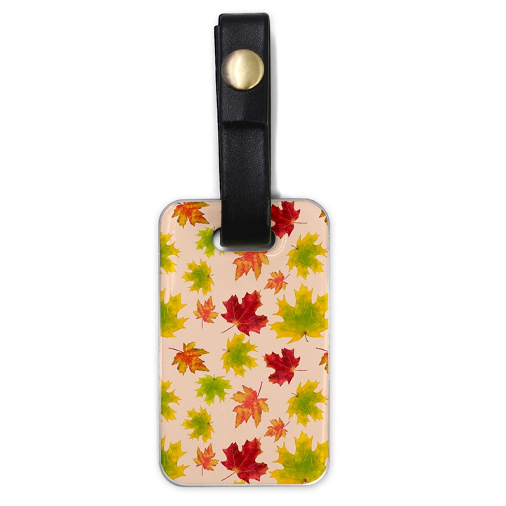 Bright Autumn Leaves Luggage Tag (one side)