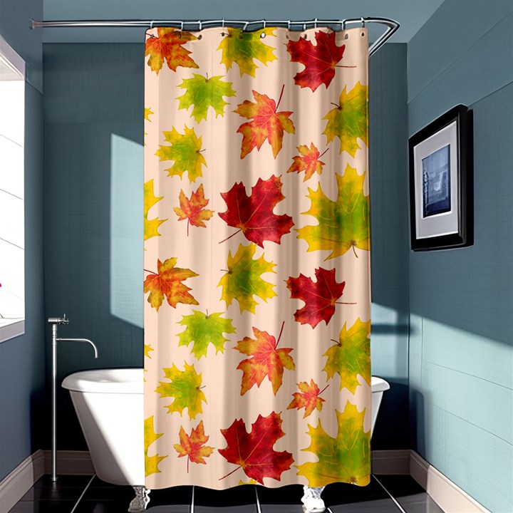 Bright Autumn Leaves Shower Curtain 36  x 72  (Stall) 