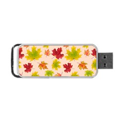 Bright Autumn Leaves Portable Usb Flash (two Sides) by SychEva