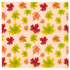 Bright Autumn Leaves Wooden Puzzle Square by SychEva