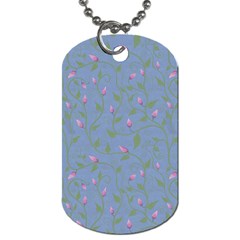 Curly Flowers Dog Tag (one Side) by SychEva