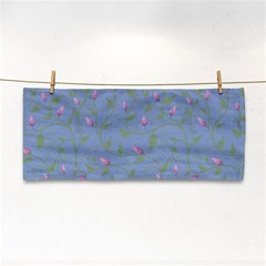 Curly Flowers Hand Towel by SychEva