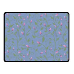 Curly Flowers Fleece Blanket (small) by SychEva