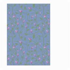 Curly Flowers Large Garden Flag (two Sides) by SychEva