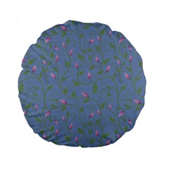 Curly Flowers Standard 15  Premium Round Cushions by SychEva