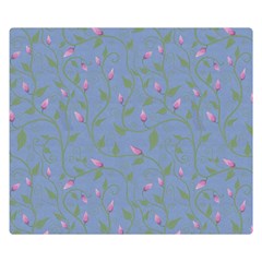 Curly Flowers Double Sided Flano Blanket (small)  by SychEva