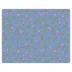 Curly Flowers Double Sided Flano Blanket (medium)  by SychEva