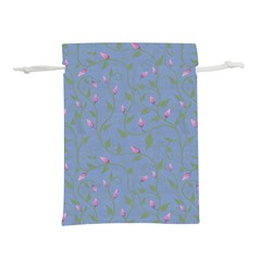 Curly Flowers Lightweight Drawstring Pouch (m) by SychEva