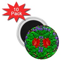 A Island Of Roses In The Calm Sea 1.75  Magnets (10 pack) 