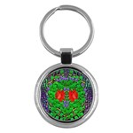 A Island Of Roses In The Calm Sea Key Chain (Round) Front