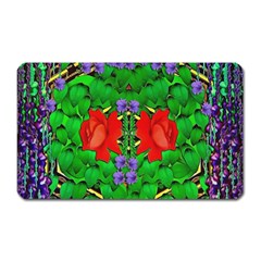 A Island Of Roses In The Calm Sea Magnet (Rectangular)