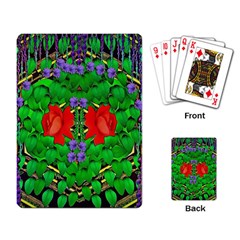 A Island Of Roses In The Calm Sea Playing Cards Single Design (Rectangle)