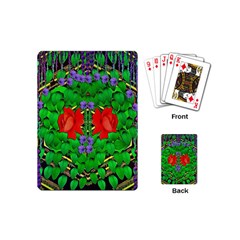 A Island Of Roses In The Calm Sea Playing Cards Single Design (Mini)