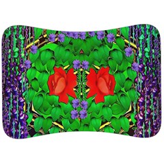 A Island Of Roses In The Calm Sea Velour Seat Head Rest Cushion