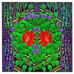 A Island Of Roses In The Calm Sea Wooden Puzzle Square