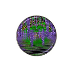 A Island Of Flowers In The Calm Sea Hat Clip Ball Marker (4 Pack) by pepitasart