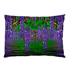 A Island Of Flowers In The Calm Sea Pillow Case (two Sides) by pepitasart