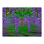 A Island Of Flowers In The Calm Sea Double Sided Flano Blanket (Mini)  35 x27  Blanket Front