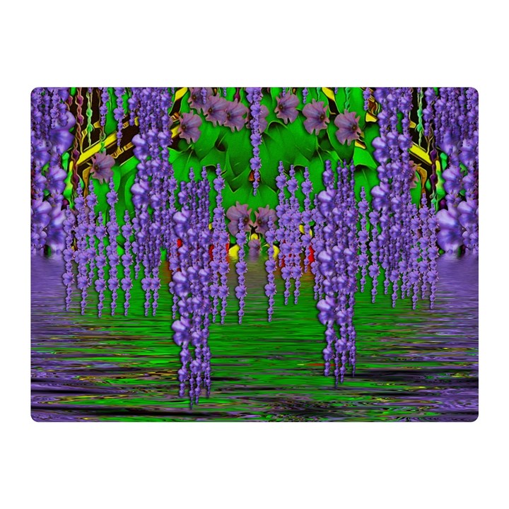 A Island Of Flowers In The Calm Sea Double Sided Flano Blanket (Mini) 