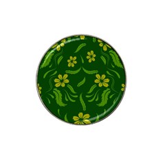 Folk Flowers Print Floral Pattern Ethnic Art Hat Clip Ball Marker (4 Pack) by Eskimos