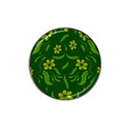 Folk flowers print Floral pattern Ethnic art Hat Clip Ball Marker (4 pack) Front