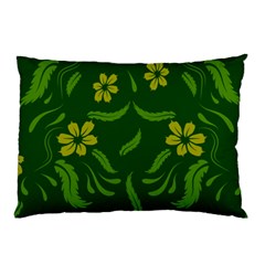 Folk Flowers Print Floral Pattern Ethnic Art Pillow Case by Eskimos