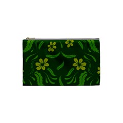 Folk Flowers Print Floral Pattern Ethnic Art Cosmetic Bag (small) by Eskimos