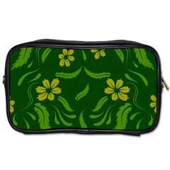 Folk Flowers Print Floral Pattern Ethnic Art Toiletries Bag (one Side) by Eskimos