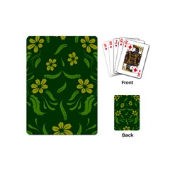 Folk Flowers Print Floral Pattern Ethnic Art Playing Cards Single Design (mini)