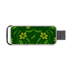 Folk Flowers Print Floral Pattern Ethnic Art Portable Usb Flash (one Side) by Eskimos