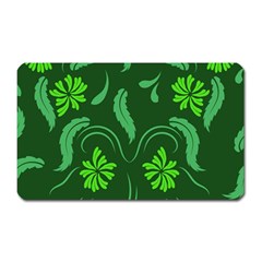 Folk Flowers Print Floral Pattern Ethnic Art Magnet (rectangular) by Eskimos