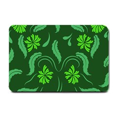 Folk Flowers Print Floral Pattern Ethnic Art Small Doormat  by Eskimos