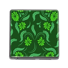 Folk Flowers Print Floral Pattern Ethnic Art Memory Card Reader (square 5 Slot) by Eskimos