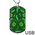 Folk flowers print Floral pattern Ethnic art Dog Tag USB Flash (One Side) Front