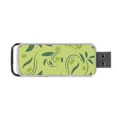 Folk Flowers Print Floral Pattern Ethnic Art Portable Usb Flash (two Sides) by Eskimos