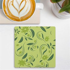 Folk Flowers Print Floral Pattern Ethnic Art Uv Print Square Tile Coaster 