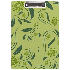 Folk Flowers Print Floral Pattern Ethnic Art A4 Clipboard by Eskimos