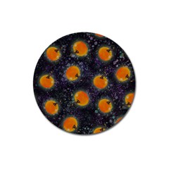 Space Pumpkins Magnet 3  (round) by SychEva