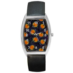 Space Pumpkins Barrel Style Metal Watch by SychEva