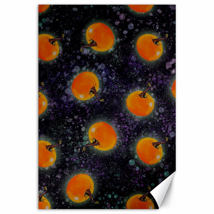 Space Pumpkins Canvas 24  x 36 