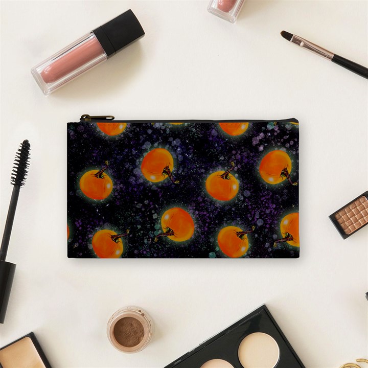 Space Pumpkins Cosmetic Bag (Small)